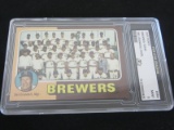 1975 TOPPS BREWERS TEAM DEL CRANDALL MGR MINT 9