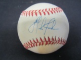 Mike Jackson Indians signed OAL baseball COA