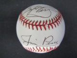 Jim Perry Gaylord Perry signed OAL baseball COA