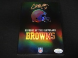 Cleo Miller Browns signed VHS tape COA