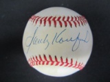 Sandy Koufax signed ONL baseball PAAS COA