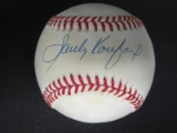 Sandy Koufax signed ONL baseball PAAS COA
