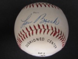 Lou Brock Cardinals signed baseball COA