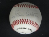 Steve Carlton Phillies signed baseball COA
