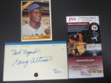 George Altman Signed Index Card JSA Coa
