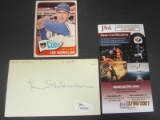 Len Gabrielson Signed Index Card JSA Coa