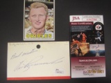 Vic Roznovsky Signed Index Card JSA Coa