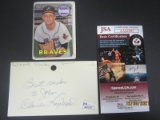Claude Raymond Signed Index Card JSA Coa