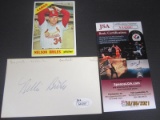 Nelson Briles Signed Index Card JSA Coa