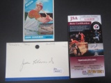 John Edwards Signed Index Card JSA Coa