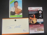 Tom Haller Signed Index Card JSA Coa