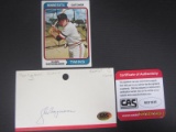 Glenn Borgmann Signed Index Card CAS Coa