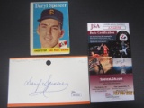 Daryl Spencer Signed Index Card JSA Coa