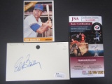 Ed Bailey Signed Index Card JSA Coa
