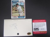 Glenn Borgmann Signed Index Card CAS Coa
