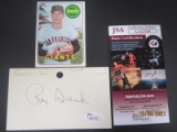 Ray Sadecki Signed Index Card JSA Coa