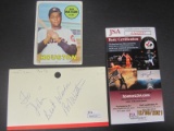 Bob Watson Signed Index Card JSA Coa