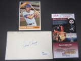 Chris Kung Signed Index Card JSA Coa