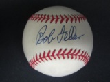 Bob Feller signed OAL baseball CAS JSA COA