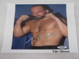 Tiki Ghosn signed 5x7 photo PSA DNA COA