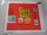 1982 Fleer baseball wax pack wrapper