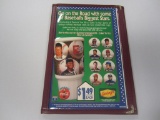 Dennys Menu Ad Baseball cups and hologram cards