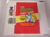 1982 Donruss baseball wax pack wrapper