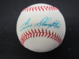 Enos Slaughter signed OAL baseball COA