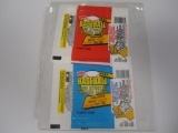 (2) 1987 Fleer Baseball Wax Pack Wrappers