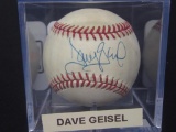 Dave Geisel Cubs signed ROMLB CAS COA