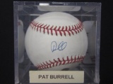 Pat Burrell Phillies signed ROMLB MLB Authentic