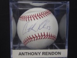 Anthony Rendon Angels signed baseball COA