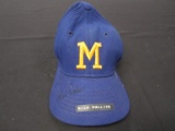 Rich Rollns Brewers Auto Game Worn Hat FSG COA