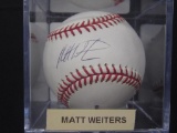 Matt Weiters Orioles signed baseball SGC COA
