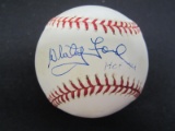 Whitey Ford signed OAL baseball JSA COA