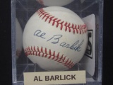 Al Barlick Umpire signed baseball CAS COA