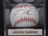 Jason Dubois Cubs signed baseball CAS COA