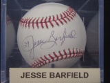 Jesse Barfield signed baseball TriStar COA