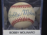 Bobby Molinaro signed baseball CAS COA