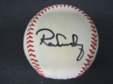 Ron Guidry Jim Hunter auto OAL baseball JSA COA
