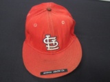 George Hendrick Cardinals game worn hat FSG COA