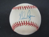 Nolan Ryan signed OAL baseball CAS COA
