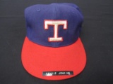 Ferguson Jenkins Rangers game worn hat FSG COA