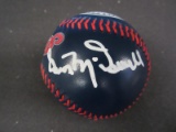 Sam McDowell Indians signed logo baseball COA