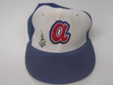 Bob Horner Braves signed GU hat COA