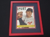 Mike Garcia Indians Signed Magazine FRAMED COA