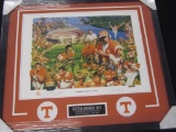 Peyton Manning signed # print artist signed FRAMED