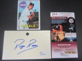 Roger Repoz Signed Index Card JSA Coa