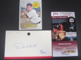 Don Wert Signed Index Card JSA Coa