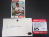 Joe Coleman Signed Index Card CAS Coa